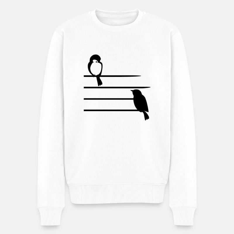 Moineaux - Pull Premium bio Homme - blanc