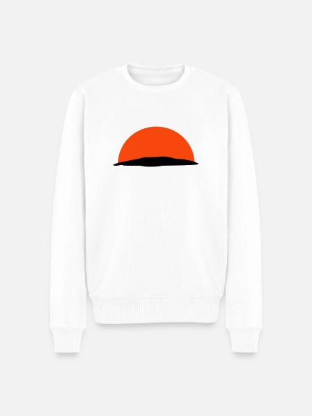 sunset - Männer Premium Bio Pullover - Weiß