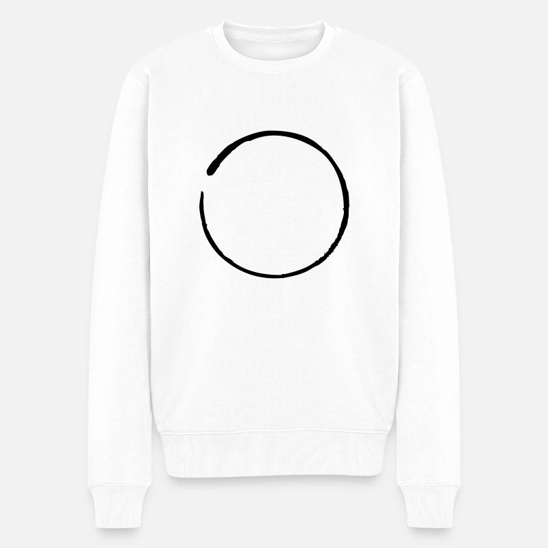 zen yoga - Männer Premium Bio Pullover - Weiß