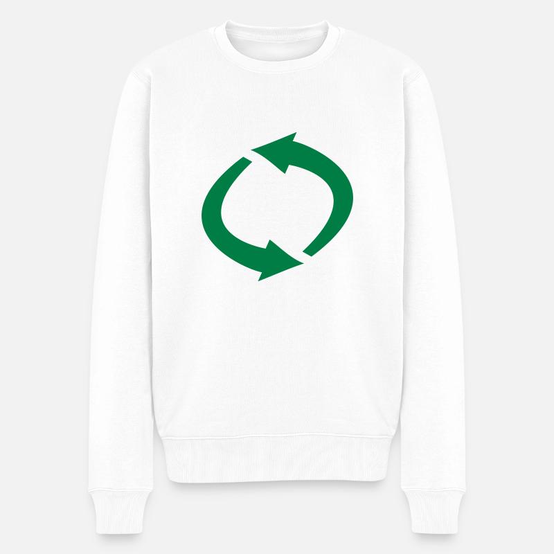 flèches - Pull Premium bio Homme - blanc