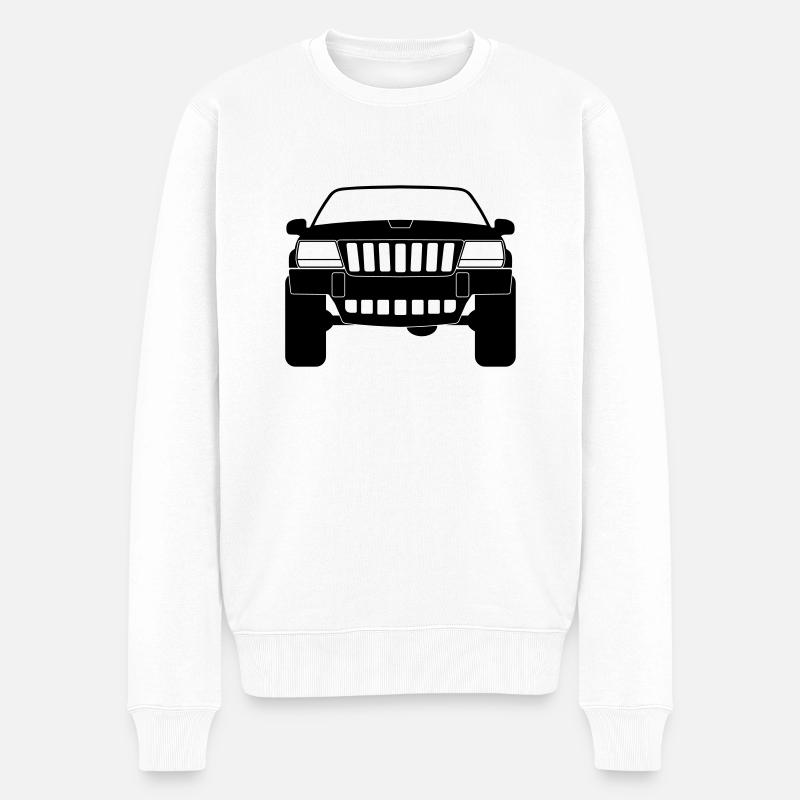 Grand Cherokee WJ - Männer Premium Bio Pullover - Weiß