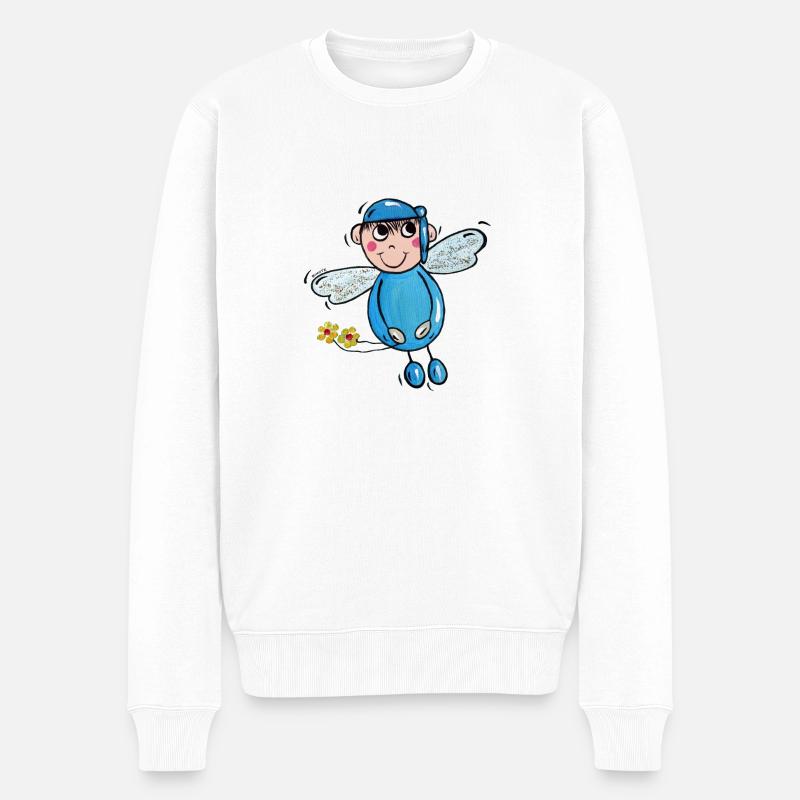 Ange gardien Leon - Pull Premium bio Homme - blanc