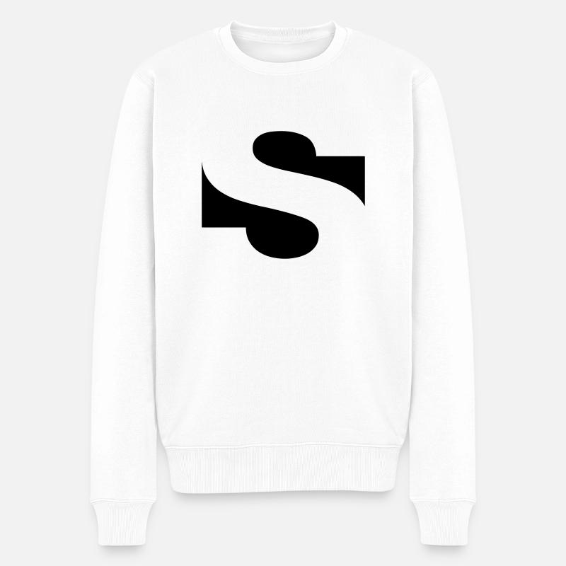 negative s - Männer Premium Bio Pullover - Weiß
