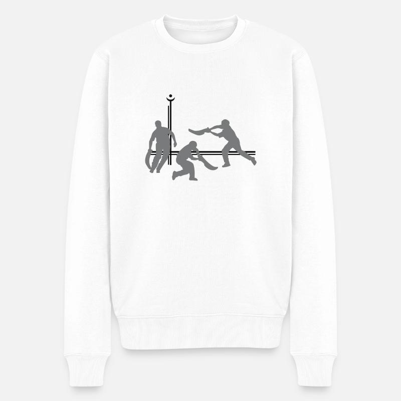 joueursdechistera4 - Männer Premium Bio Pullover - Weiß