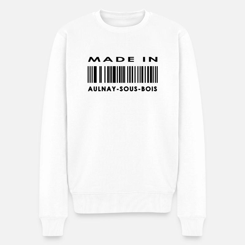 Aulnay-sous-Bois - Pull Premium bio Homme - blanc