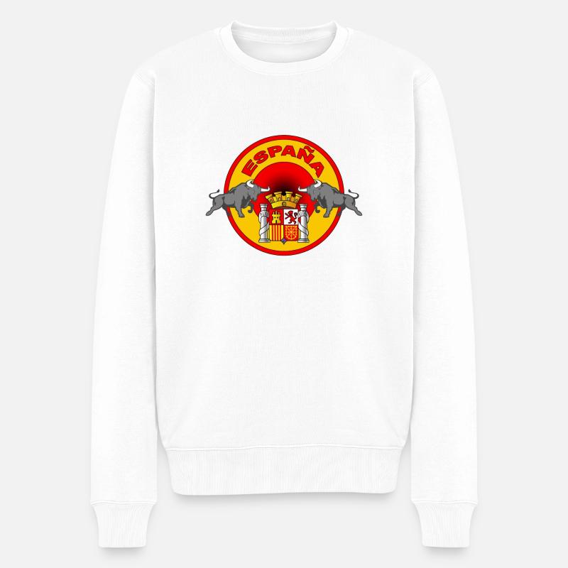 spanien spain - Männer Premium Bio Pullover - Weiß