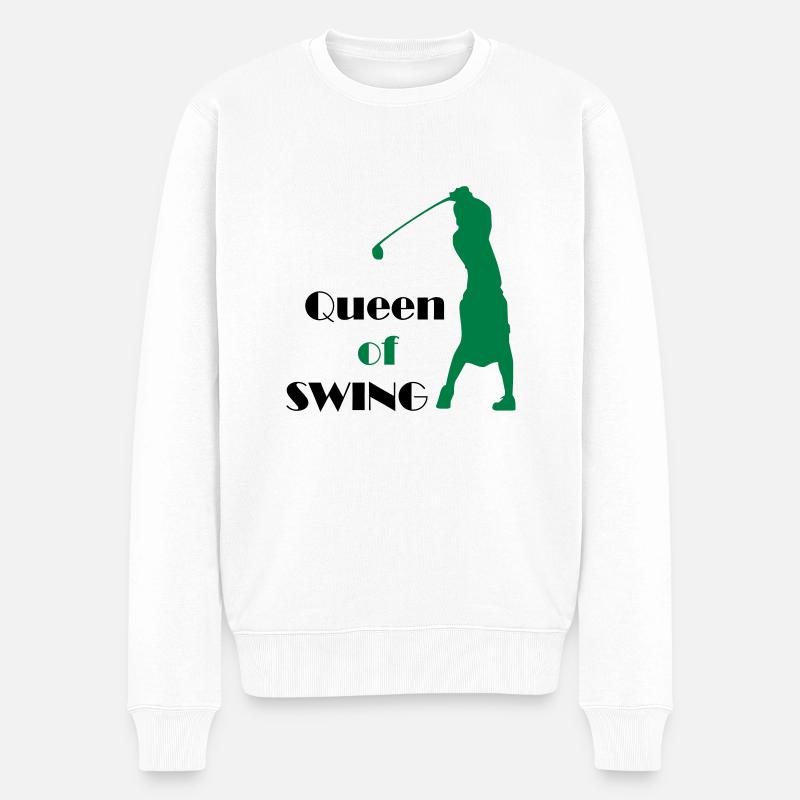 golf - Männer Premium Bio Pullover - Weiß
