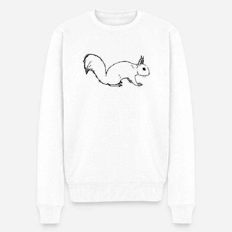 Écureuils - Pull Premium bio Homme - blanc