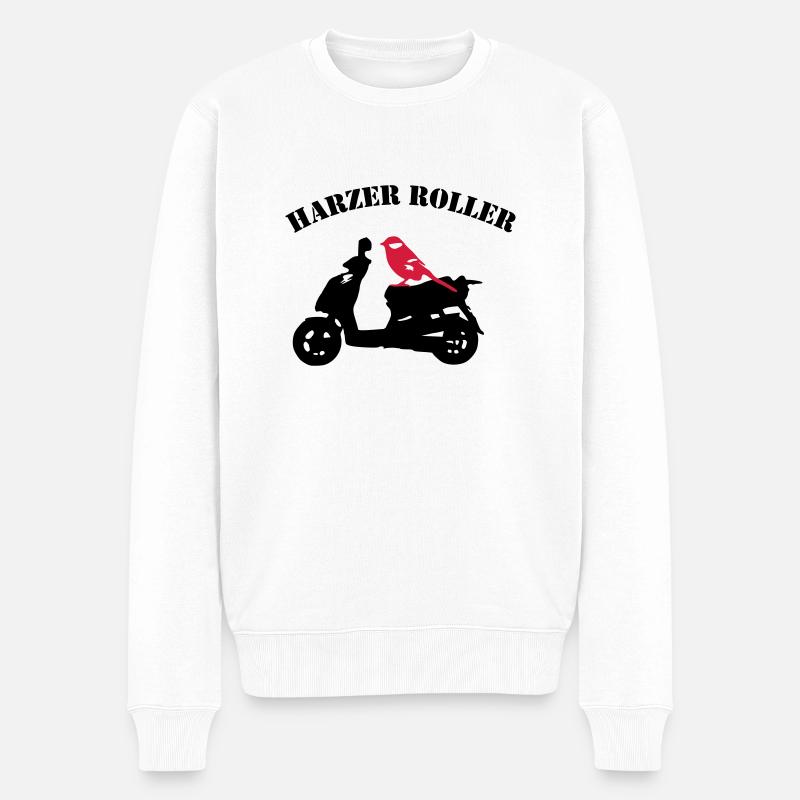 Harzer Roller - Männer Premium Bio Pullover - Weiß