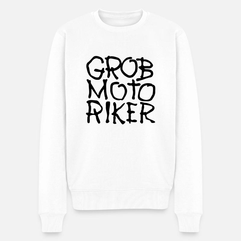 GroBmOtoRikER - Männer Premium Bio Pullover - Weiß