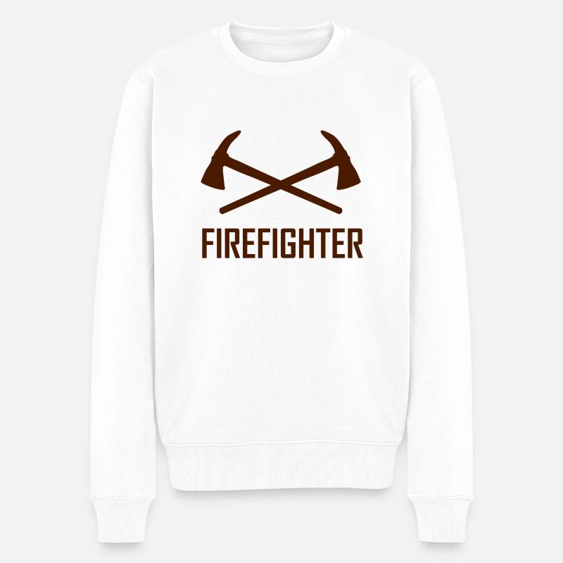 firefighter - Pull Premium bio Homme - blanc