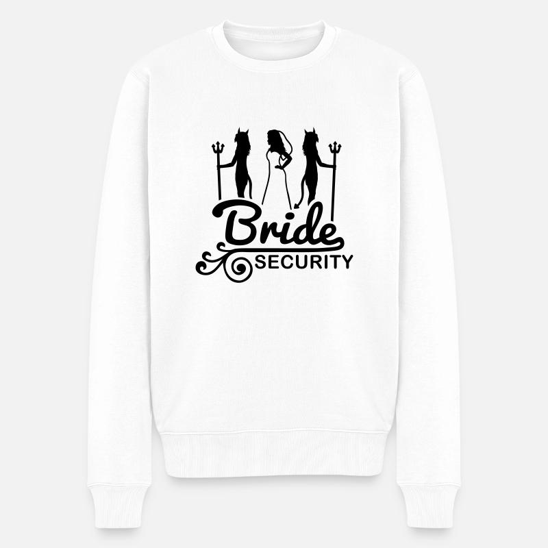bride_security_f1 - Pull Premium bio Homme - blanc