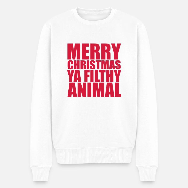 Merry Christmas - Pull Premium bio Homme - blanc