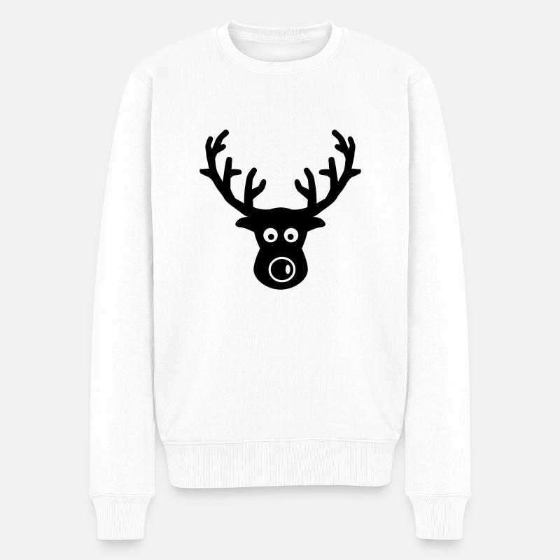 Renne Élan - Pull Premium bio Homme - blanc