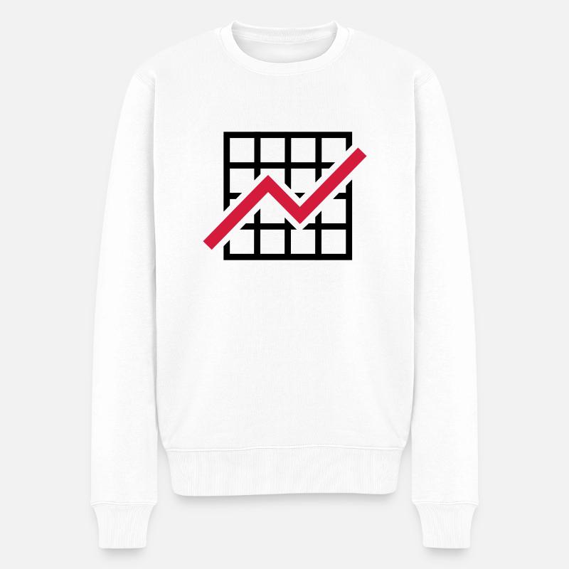 Diagramme - Pull Premium bio Homme - blanc