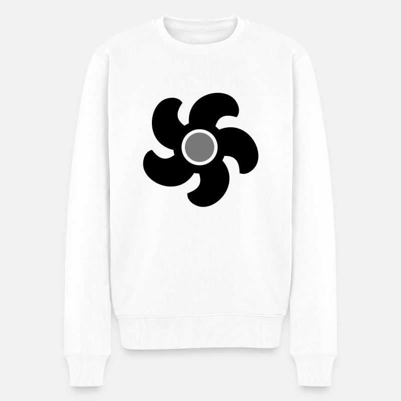 Propeller - Männer Premium Bio Pullover - Weiß