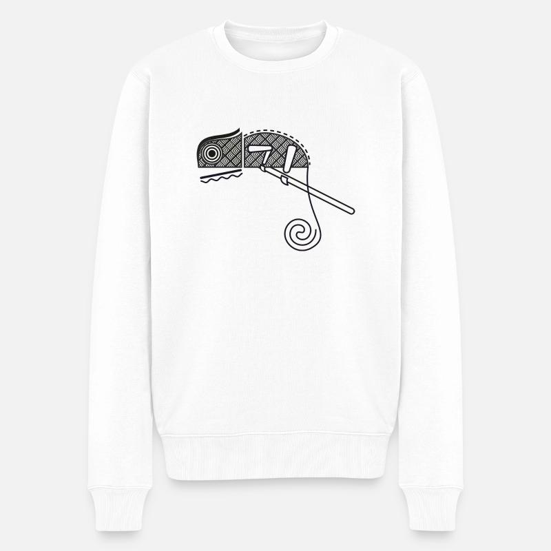 caméléon - Pull Premium bio Homme - blanc