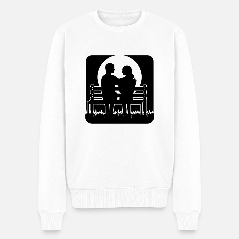 Banque de pleine lune - Pull Premium bio Homme - blanc