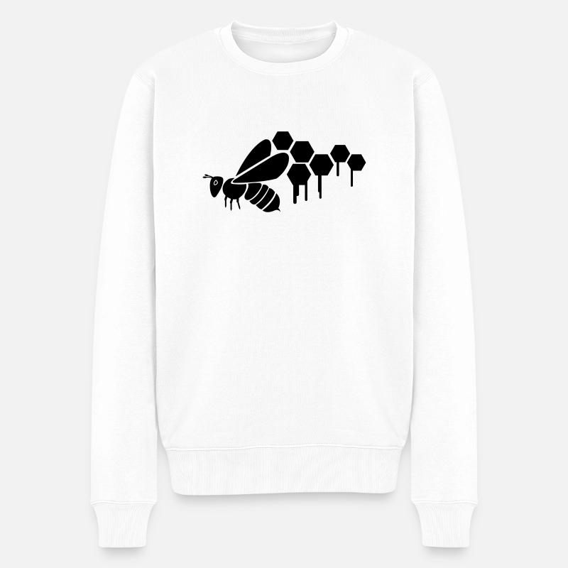 wespe - Pull Premium bio Homme - blanc
