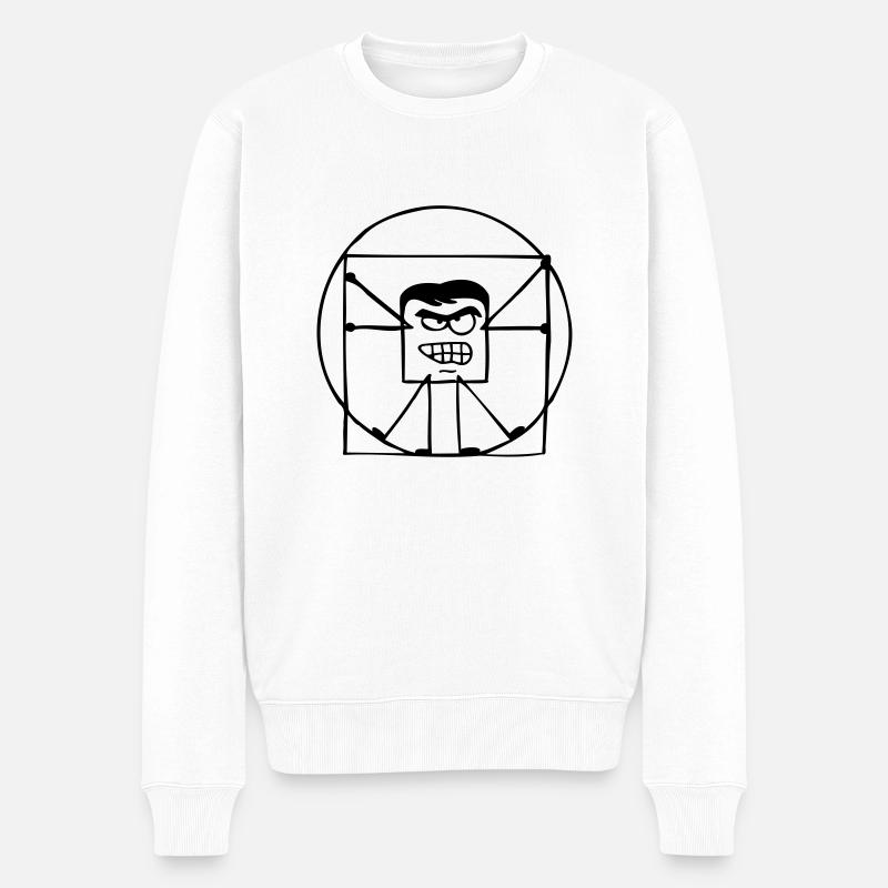 Cube-O-Nardo - Pull Premium bio Homme - blanc