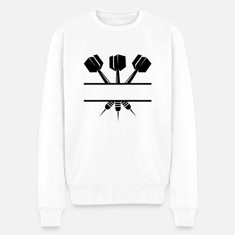 dart_pfeile - Pull Premium bio Homme - blanc