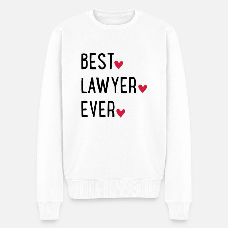 Avocat - Pull Premium bio Homme - blanc