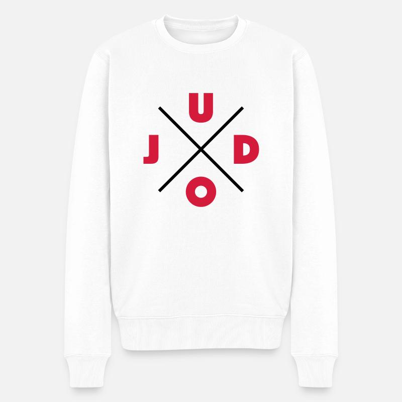 Judo - Pull Premium bio Homme - blanc