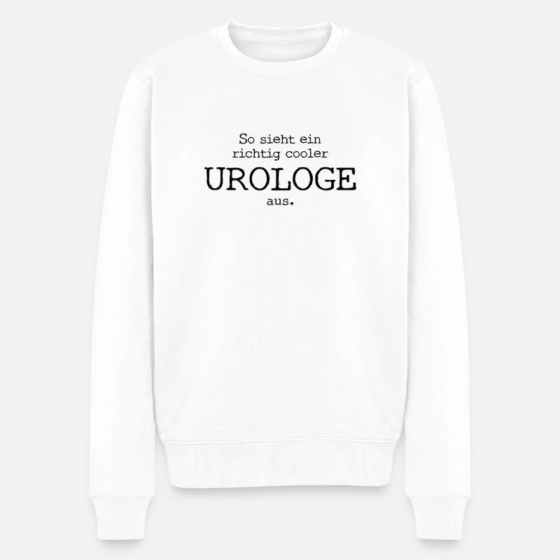 So sieht ein richtig cooler Urologe aus. - Männer Premium Bio Pullover - Weiß