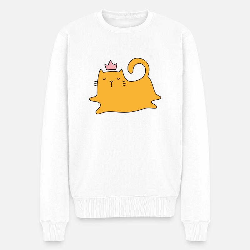 Chat - Pull Premium bio Homme - blanc