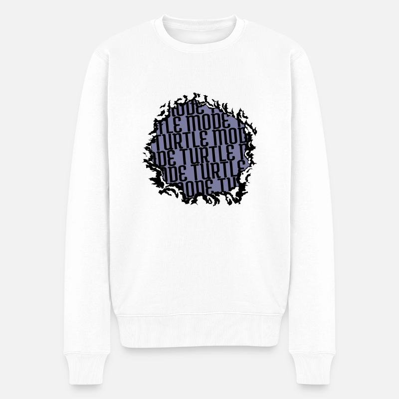 citation drôle anniversaire créature verte - Pull Premium bio Homme - blanc