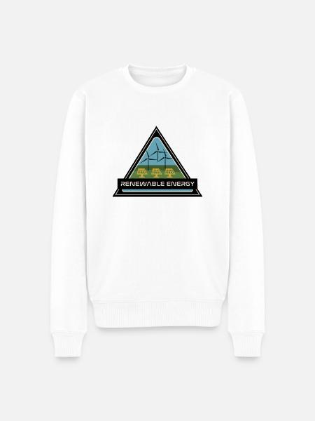 renewable energy - Männer Premium Bio Pullover - Weiß