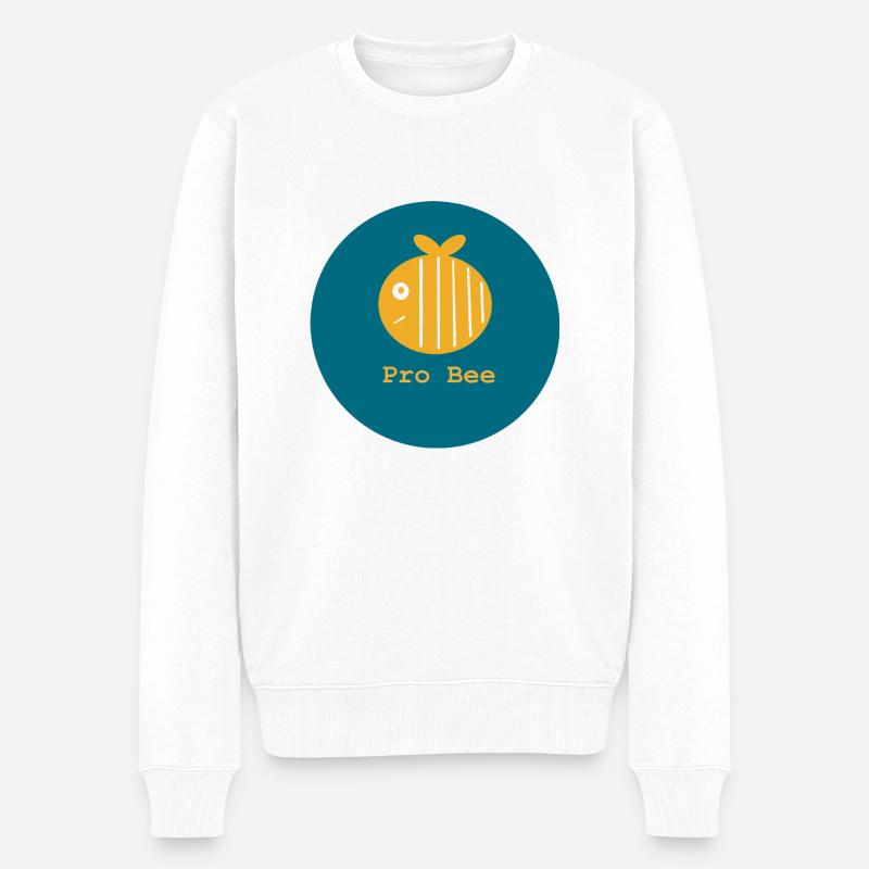 Pro Bee, Pro Abeille - Pull Premium bio Homme - blanc