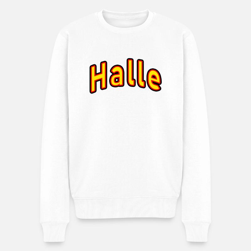 Salle - Pull Premium bio Homme - blanc