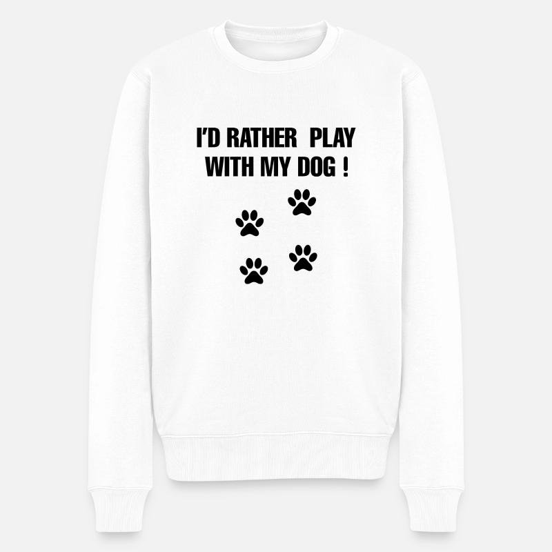 Hund Chien - Pull Premium bio Homme - blanc