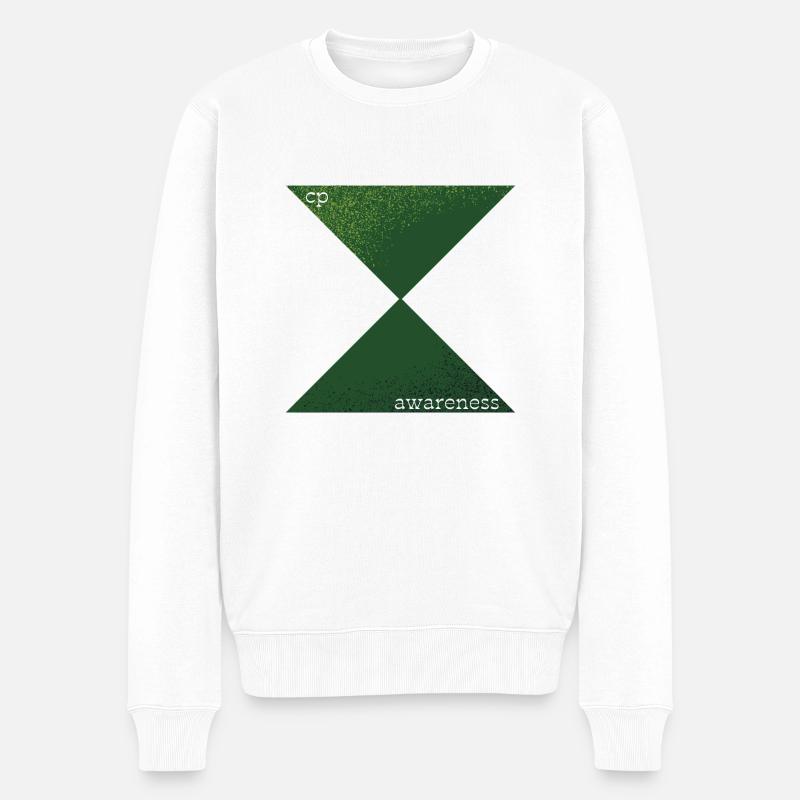 CP Bewusstsein - Männer Premium Bio Pullover - Weiß