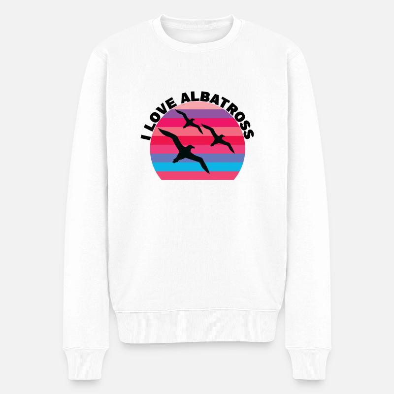 J’adore Albatros - Pull Premium bio Homme - blanc