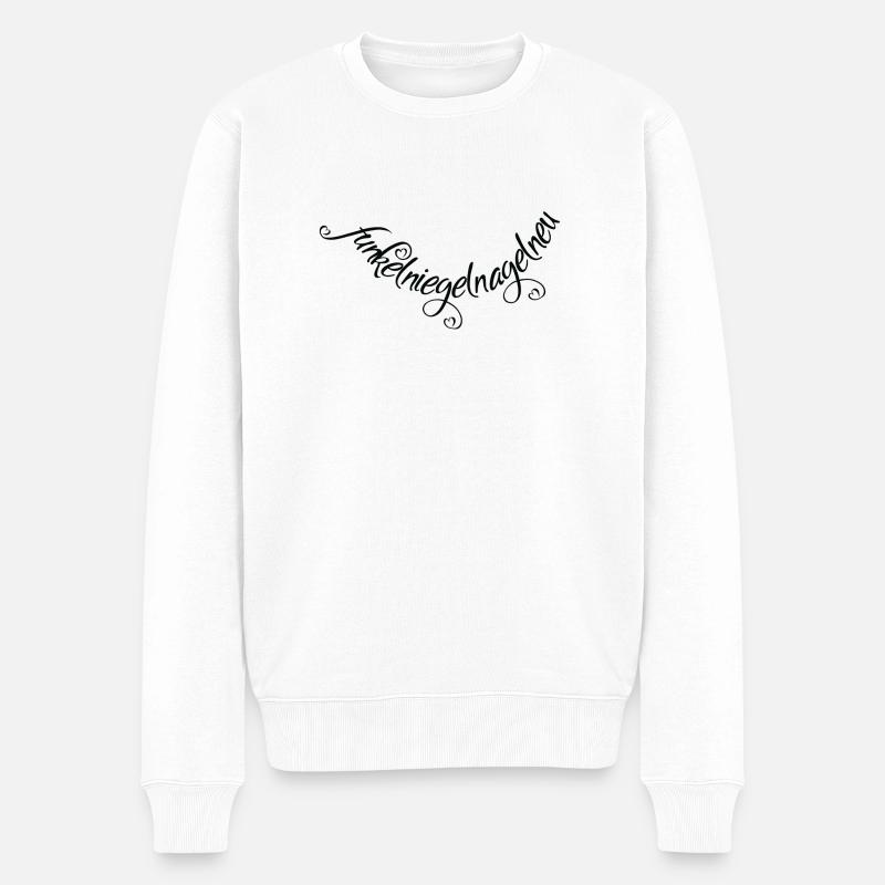 funkelniegelnagelneu - Männer Premium Bio Pullover - Weiß