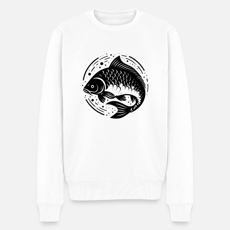 Carpe créative, transparente - Pull Premium bio Homme - blanc