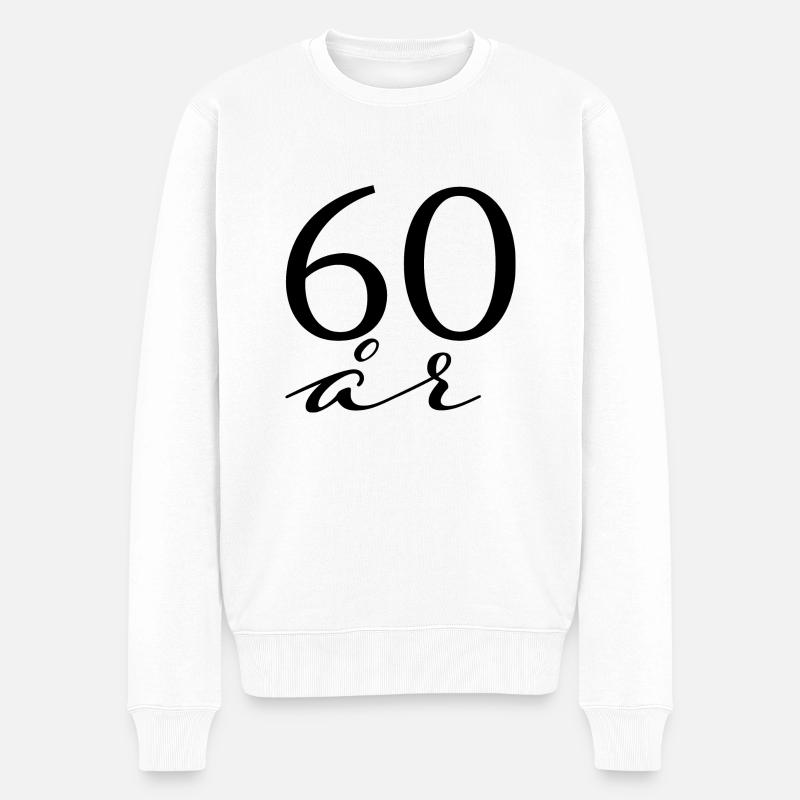 60 ans - Pull Premium bio Homme - blanc