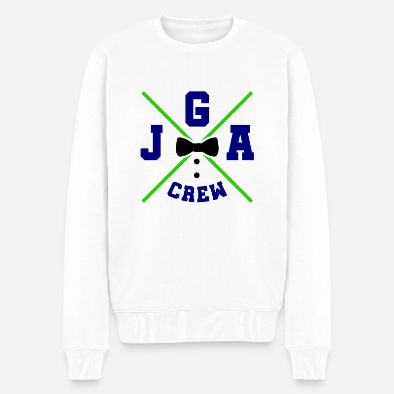 jga crew - Männer Premium Bio Pullover - Weiß