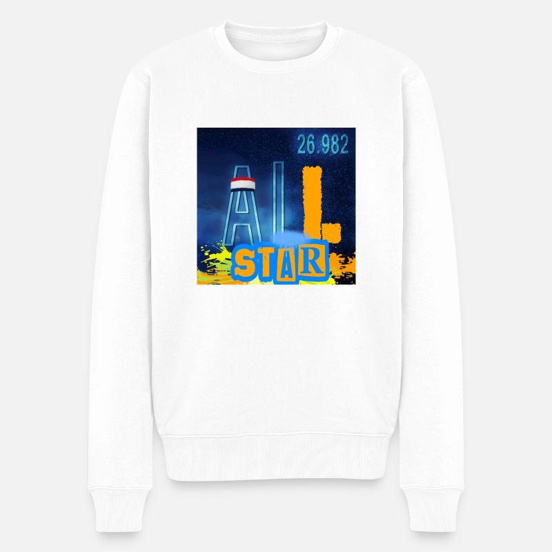 ALL-STAR-CHEMIE - Männer Premium Bio Pullover - Weiß