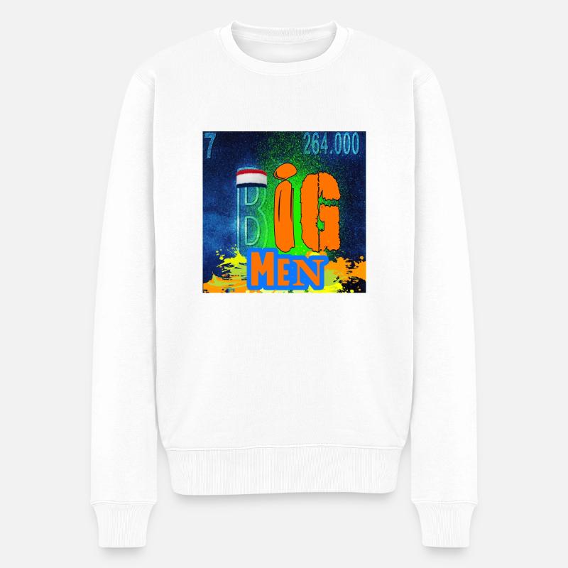 CHEMIE DER GROSSEN MÄNNER - Männer Premium Bio Pullover - Weiß