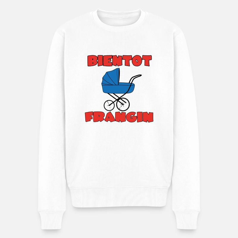 BALD BRÜDER - Männer Premium Bio Pullover - Weiß