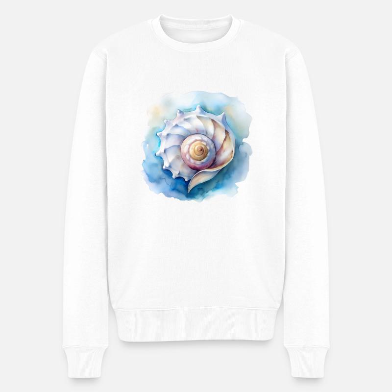 Brise océanique - Pull Premium bio Homme - blanc