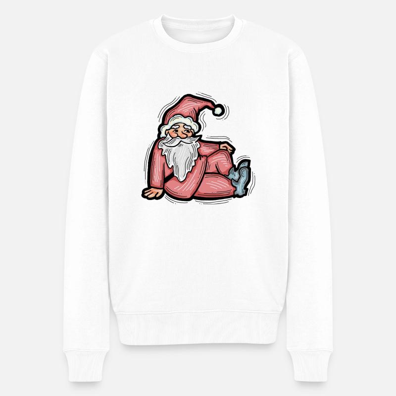 Père Noël - Pull Premium bio Homme - blanc