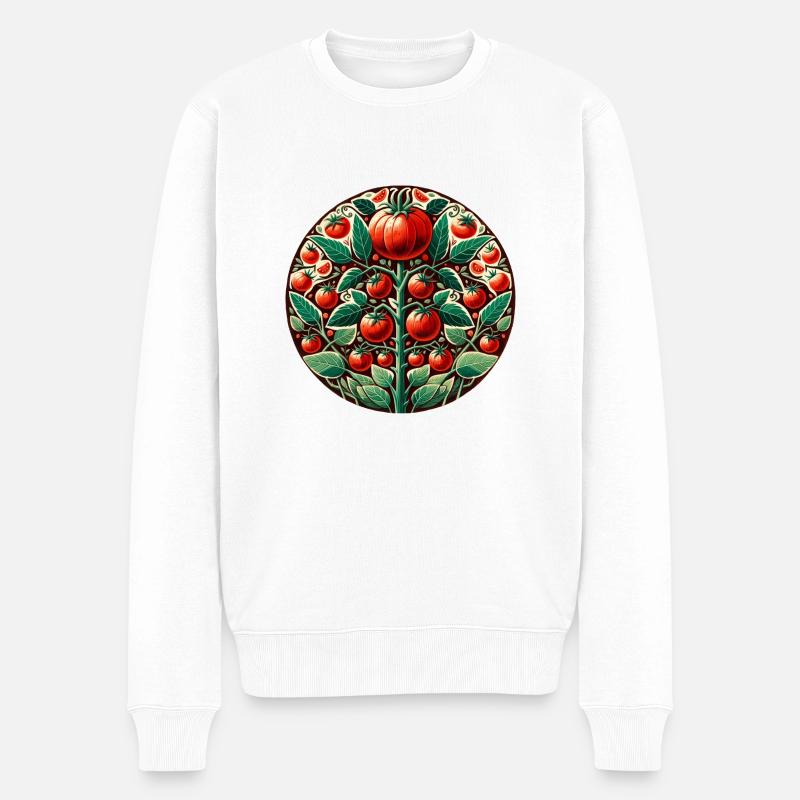 Tomate Farmer Tomates Art - Pull Premium bio Homme - blanc