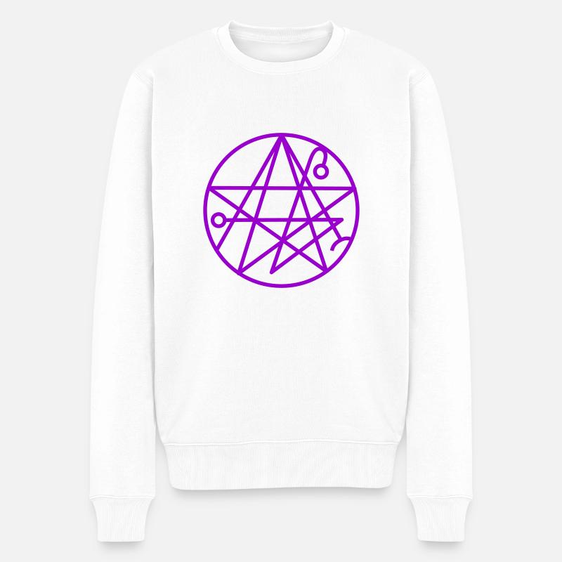 Necronomicon Symbole - Pull Premium bio Homme - blanc