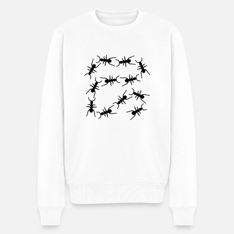 Fourmis - Pull Premium bio Homme - blanc