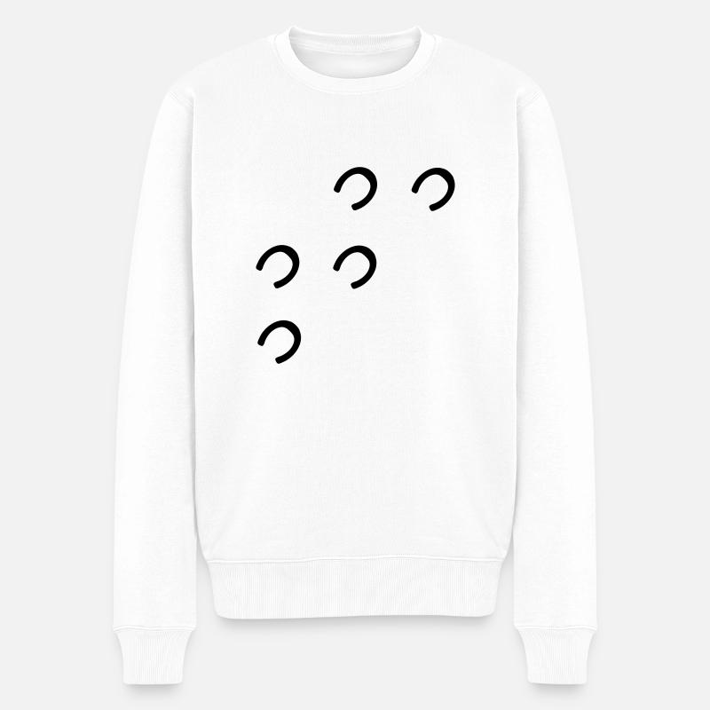 cheval - Pull Premium bio Homme - blanc