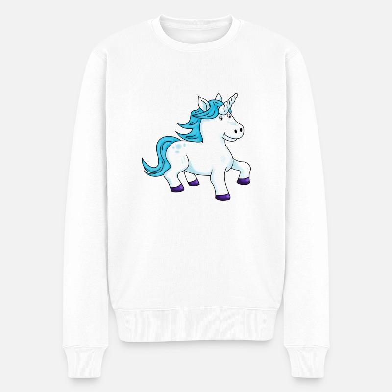 Licorne - Pull Premium bio Homme - blanc